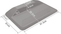 Fellowes ActiveFusion Ergonomikus álló-szönyeg 91,5 x 61 cm - Fekete