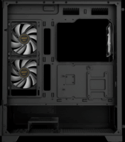 Gamdias Aura GC12 ARGB Midi Torony Számítógépház + 6db 120mm ventilátor - Fekete