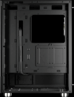 Gamdias Atlas E1 ARGB Midi Torony Számítógépház + 3db 120mm 2db 140mm ventilátor - Fekete