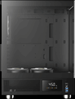 Gamdias Atlas E1 ARGB Midi Torony Számítógépház + 3db 120mm 2db 140mm ventilátor - Fekete