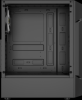 Gamdias Aura GC7 ARGB Midi Torony Számítógépház + 3db 120mm ventilátor - Fekete