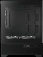 Gamdias Aura GC9M ELITE ARGB Mikro Torony Számítógépház + 3db 120mm ventilátor - Fekete