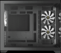 Gamdias Aura GC10M V2 ARGB Mikro Torony Számítógépház + 3db 120mm ventilátor - Fekete