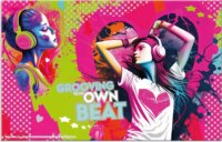 Herma 19595 Pop Music asztali gyerek könyökalátét 55 x 35 cm - Mintás