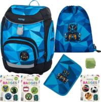 Oxybag Oxy Sherpy 4 részes Robot mintás iskolatáska készlet - Mintás