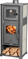 Warnex ROMA S Szabadonálló Csempés kandalló Sütővel 1000W - Szürke / Bézs