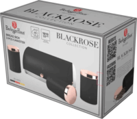 Berlinger Haus BH/6835 Rozsdamentes Acél Kenyértartó 3 részes tároló szettel 20L - Fekete / Arany