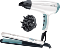 Remington S8500GP ION technológiás Hajszárító 2300 Watt + Hajvasaló - Fehér / Kék