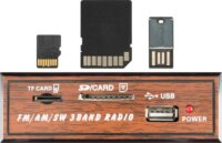 Sal RRT3 AM-FM-SW Digitális Tuneres Retro Táskarádió - Barna