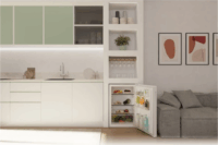 Candy CNLQ2S58EW Szabadon álló Hűtőszekrény 129L - Fehér