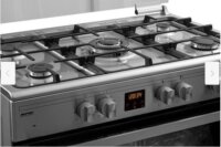 MPM MPM-93-KGM-33 Kombinált 5 zónás szabadonálló Gáz/Elektromos Tűzhely - Inox