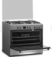 MPM MPM-93-KGM-33 Kombinált 5 zónás szabadonálló Gáz/Elektromos Tűzhely - Inox