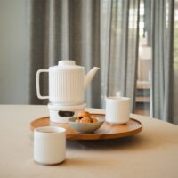 Bredemeijer 147051 Porcelán Asztali Teamelegító - Fehér