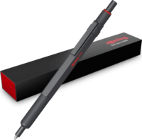 Rotring 600 Nyomógombos golyóstoll (Fekete tinta / M) - Fekete