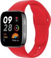 Fixed Xiaomi Redmi Watch 3 Szilikon Okosóra szíj 22mm - Piros