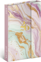 Realsystem 5412 Pink Marble B6 2026 Mágneses zsebnaptár - Mintás