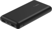Belkin BU042kqBK BoostCharge Powerbank 20.000mAh 15W + USB-C kábel + tároló tok - Fekete