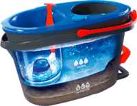 Vileda H2PrO Spin Mop Lapos felmosó szett 8L - Fekete / Piros