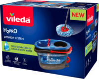 Vileda H2PrO Spin Mop Lapos felmosó szett 8L - Fekete / Piros