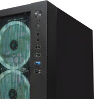 Rampage VEGA V2 ATX Torony Számítógépház + 4×120mm RGB ventilátor - Fekete