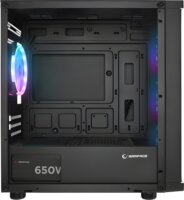 Rampage VEGA V2 ATX Torony Számítógépház + 4×120mm RGB ventilátor - Fekete