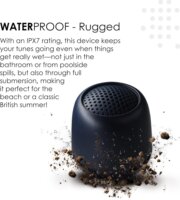 Boompods Zero Ocean Speaker Bluetooth hordozható hangszóró 3 Watt Mikrofonnal - Fekete
