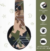 PowerLocus P2 Gyerek Bluetooth Fejhallgató Headset - Terepmintás