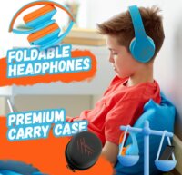 PowerLocus P2 Gyerek Fejhallgató Headset - Kék/Narancs