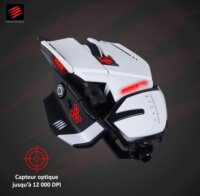 MadCatz R.A.T. 6+ Optikai Vezetékes Gaming Egér - Fehér