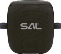 SAL PARCUBE Vízálló Bluetooth hordozható hangszóró + 2db vezeték nélküli mikrofon 100W - Fekete
