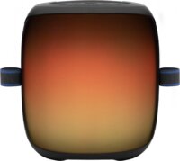 SAL PARCUBE Vízálló Bluetooth hordozható hangszóró + 2db vezeték nélküli mikrofon 100W - Fekete