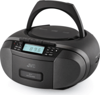 JVC RCE444B Hordozható CD Lejátszós Rádiómagnó - Fekete
