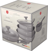 Berlinger Haus BH/8255 Alumínium Serpenyő Készlet Levehető Nyéllel (9db)