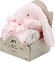 Dexyco Sweet Dreams Takaró és játéknyuszi - Rózsaszín (27x30cm)