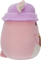 Squishmallows Peter a rózsaszín malac trópusi itallal és sapkával plüssfigura 20cm