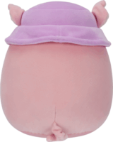 Squishmallows Peter a rózsaszín malac trópusi itallal és sapkával plüssfigura 20cm