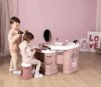 Smoby 3 az 1-ben szépségszalon kiegészítőkkel