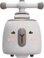 Lábbal hajtós Zenélő bébijárgány LED fénnyel és Kapibara mintával - Szürke