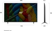 LG 65" 65NANO80A3B 16:9 4K UHD AI Smart NanoCell TV