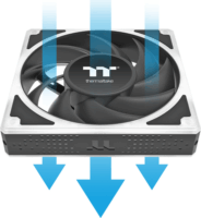 Thermaltake TOUGHFAN EX 120 120mm PWM ARGB LED Rendszerhűtő ventilátor 3db - Fekete