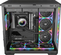 Thermaltake TOUGHFAN EX 120 120mm PWM ARGB LED Rendszerhűtő ventilátor 3db - Fekete