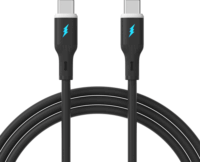 Akyga AK-USB-67 USB-C - USB-C 2.0 Adat és töltőkábel 60W 1m - Fekete