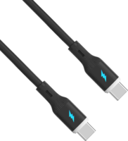 Akyga AK-USB-67 USB-C - USB-C 2.0 Adat és töltőkábel 60W 1m - Fekete