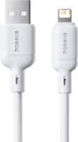 Baseus Silky Series USB - Lightning iPhone 2.4A töltőkábel 2m - Fehér