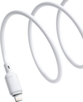 Baseus Silky Series USB - Lightning iPhone 2.4A töltőkábel 2m - Fehér