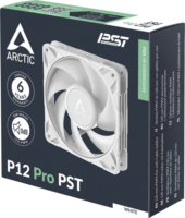 Arctic P12 Pro PST 120mm PWM Rendszerhűtő ventilátor - Fehér