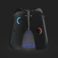 Hyperkin M07725 UltraBeam II Nintendo Switch 2 Joy-Con Projektoros Töltő-markolat - Fekete