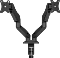 ICY BOX IB-MS204-T 17"-32" Monitor asztali tartó kar - Fekete (2 kijelző)