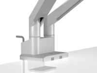 ICY BOX IB-MS524-T 17"-32" Monitor asztali tartó kar - Ezüst (2 kijelző)