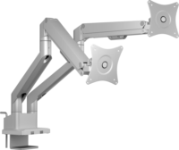 ICY BOX IB-MS524-T 17"-32" Monitor asztali tartó kar - Ezüst (2 kijelző)